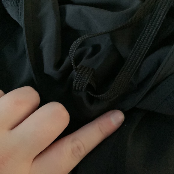 Athleta Large Black Pleated Seam Tie Waist Athletic Stretchy Skirt Skort - Picture 4 of 9